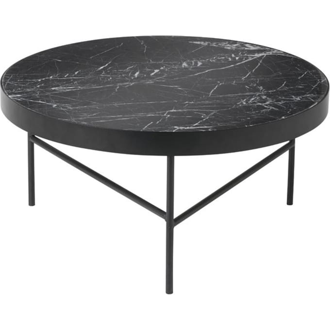 Ferm Living - Marble tafel - zwart - L