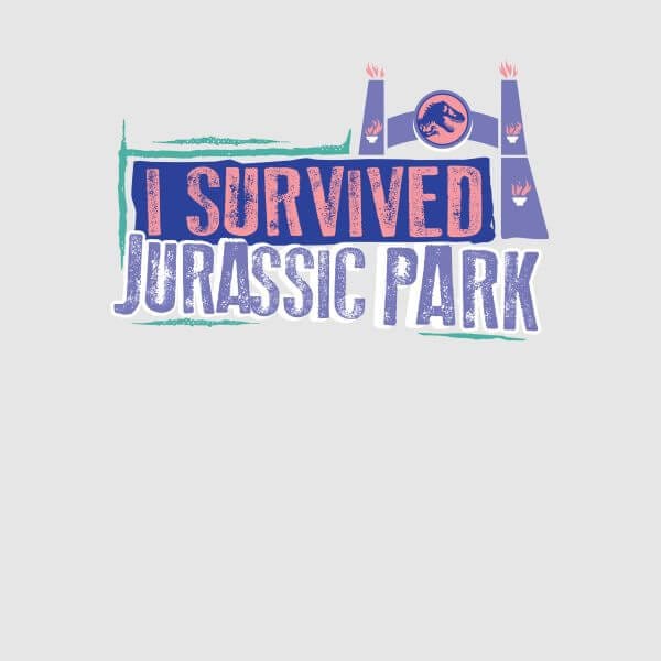 Jurassic Park I Survived Jurassic Park Women's T-Shirt - Grey - M