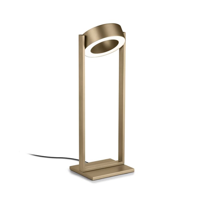 Knapstein LED tafellamp Wega, effectbrons, hoogte 45 cm, gebarenbediening