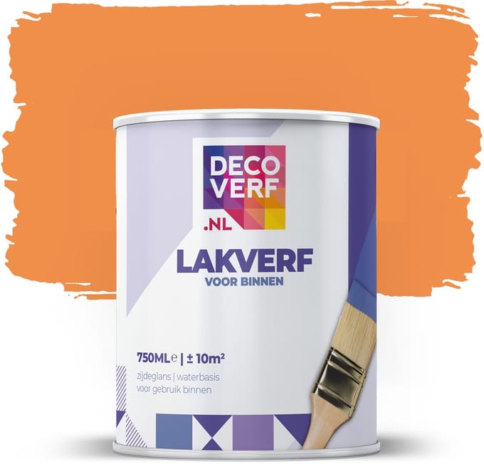 Decoverf lakverf oranje, 750ml