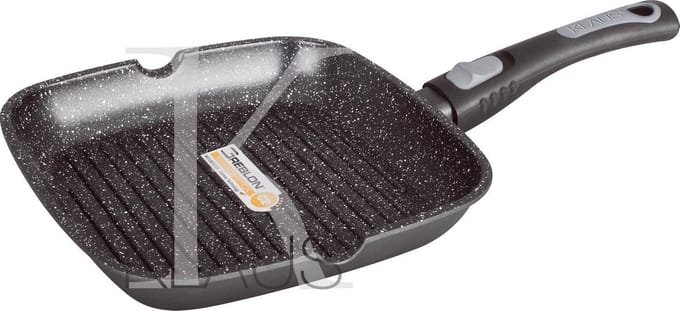 Klaus Grillpan - 28 cm - met afneembaar handvat - anti-aanbak