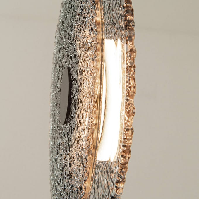 Zambelis Hanglamp 23074, rookgrijs, glas, Ø 35 cm, 3.000 K