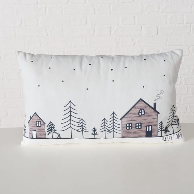 Kussen Homewood huisjes 30x50cm
