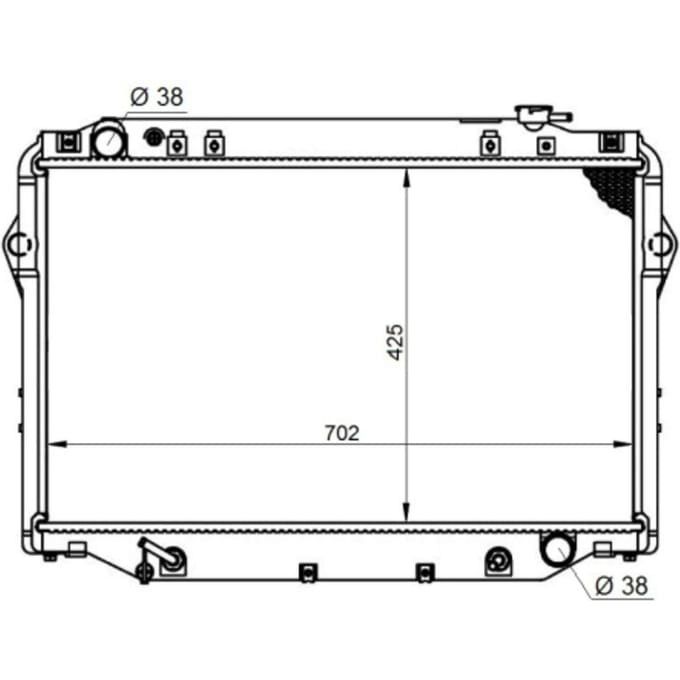 Radiator, motorkoeling NRF 596712