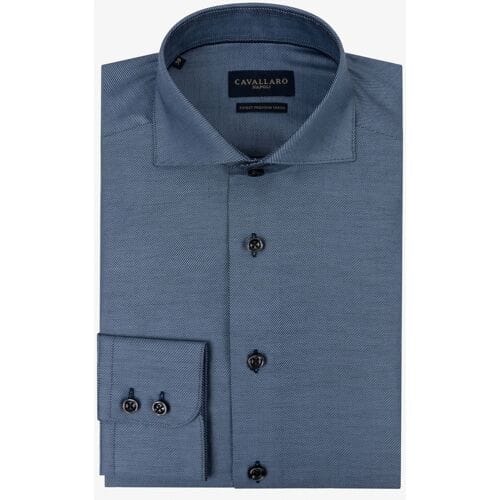 Cavallaro Napoli Overhemd Sabato Donker Blauw / male