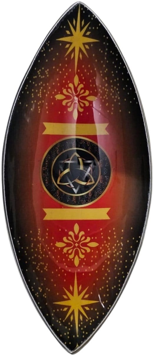 Enamel Incense Bowl - Aluminum - Pagan Triquetra