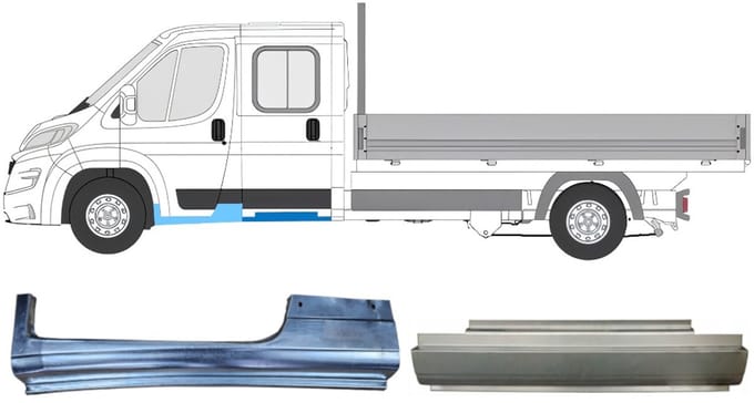 Reparatiepaneel set voor Opel Movano 2021-2026 / Links