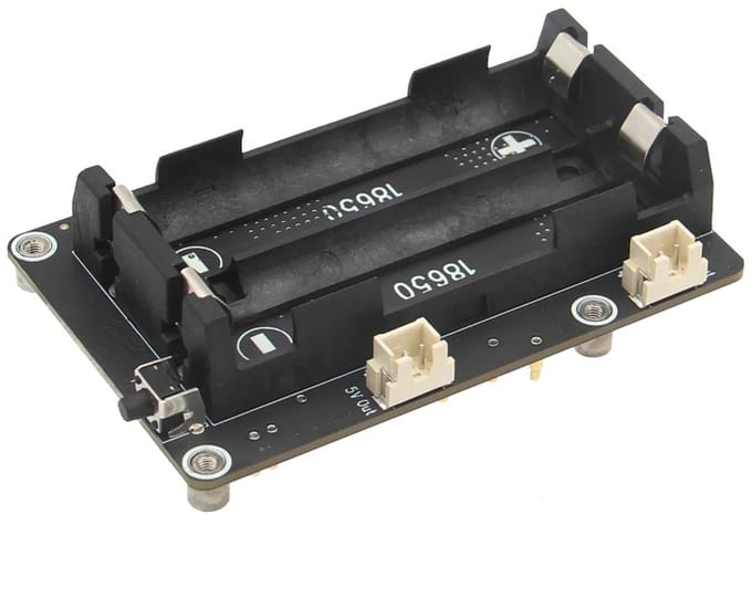 Geekworm X1200 V1.2 - 5V UPS Shield Voor Raspberry Pi 5 - Max 5.1V 5A Output & Auto Power On - Alleen UPS Shield - Exclusief Raspberry Pi 5 !!!