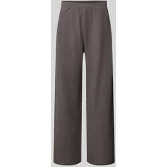 Sweatpants in riblook met elastische band