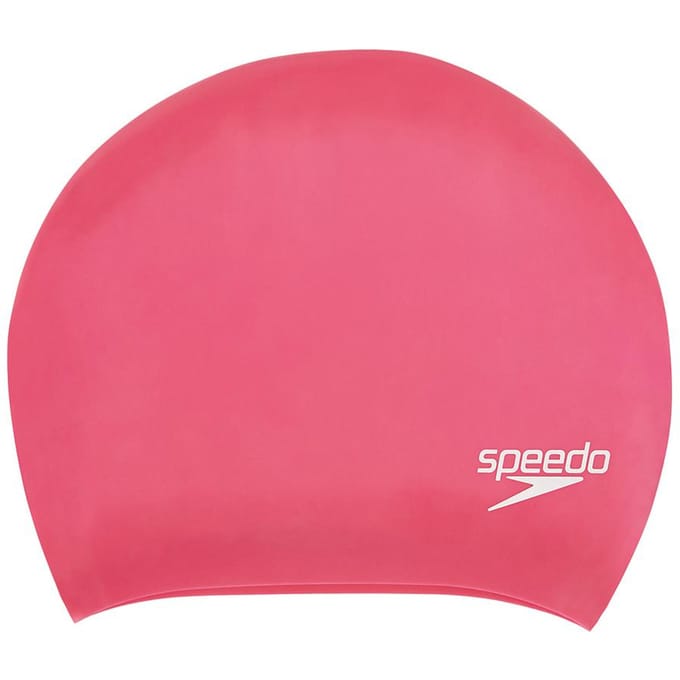 Speedo Unisex Volwassen Lang Haar Siliconen Zwemmutsje (Roze)
