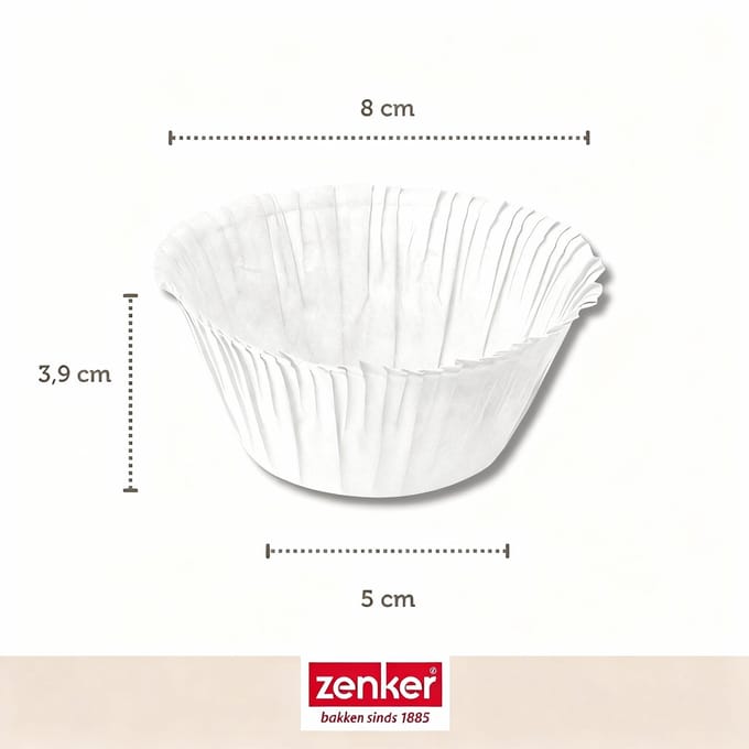 Set van 30 papieren muffinvormpjes 5 cm Zenker Smart Pastry