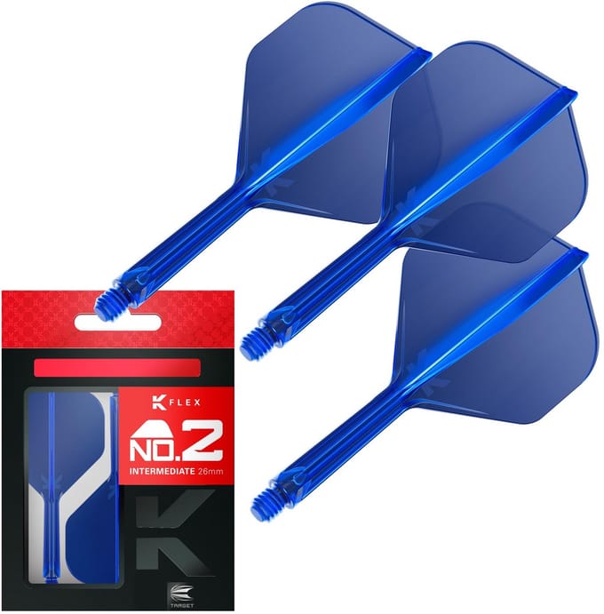 Target K-Flex Blue NO2 - Dart Flights - Intermediate