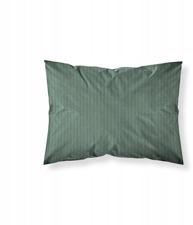 Kussenhoes Pure 70x80 Katoen Adamaszek Groen Gestreept