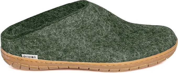 Glerups Slipper met rubber zool-Groen-43