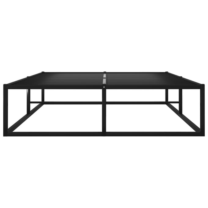 vidaXL - Bedframe - metaal - zwart - 120x200 - cm