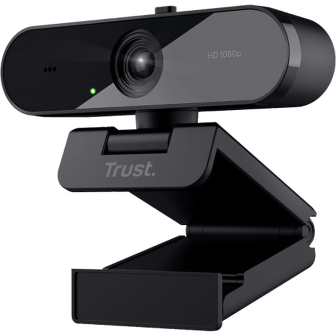 Trust TW-200 ECO Full HD-webcam 1920 x 1080 Pixel Standvoet, Klemhouder