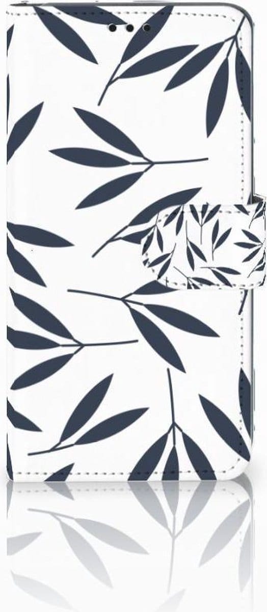 Samsung Galaxy S10 Hoesje Leaves Blue
