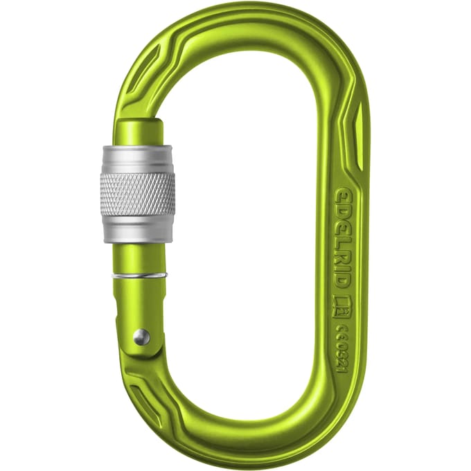 Edelrid Oval Power 2500 Screw Karabijnhaak Groen