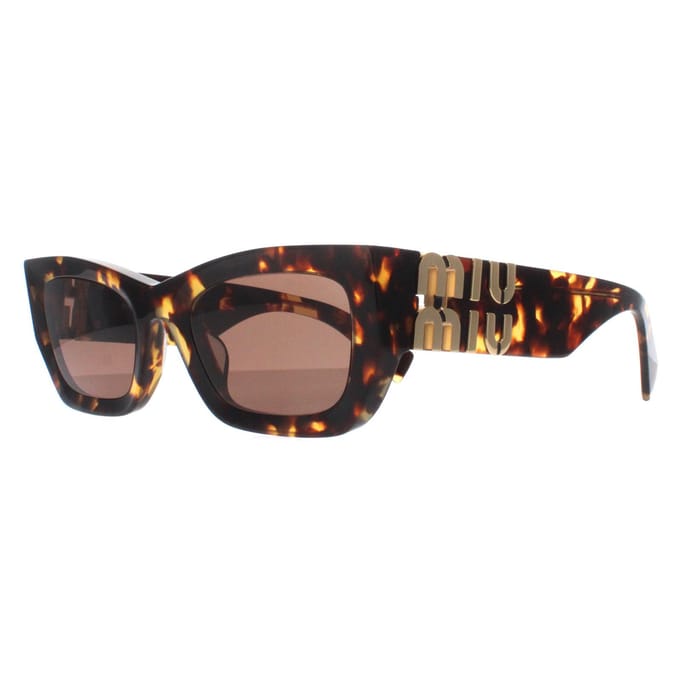Miu Miu Vierkante Zonnebril Dames zonnebril Zwart SMU09W-EVAU-FE06B-C-053 Default Packaging