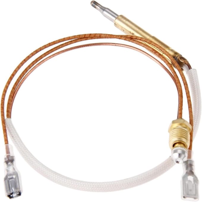 Thermokoppel - Onderdeel Verwarmer - Terrasverwarming Reparatie - 4.8mm Platte Aansluiting - 350mm Lengte - Wit