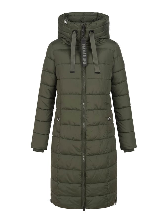 Navahoo Mondmädchen dames wintermantel met capuchon en fleecevoering