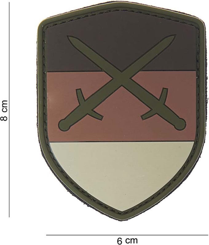 101 Inc Embleem 3D Pvc Schild Duitsland Desert Zwaard  10007