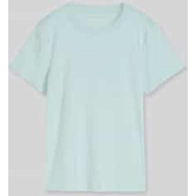 Tom Tailor - Basic T-shirt van katoen - Maat XS - blue haze