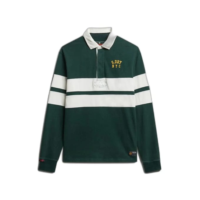 Superdry - Vintage Athletic Stripe Rugby Top - Heren - Tops