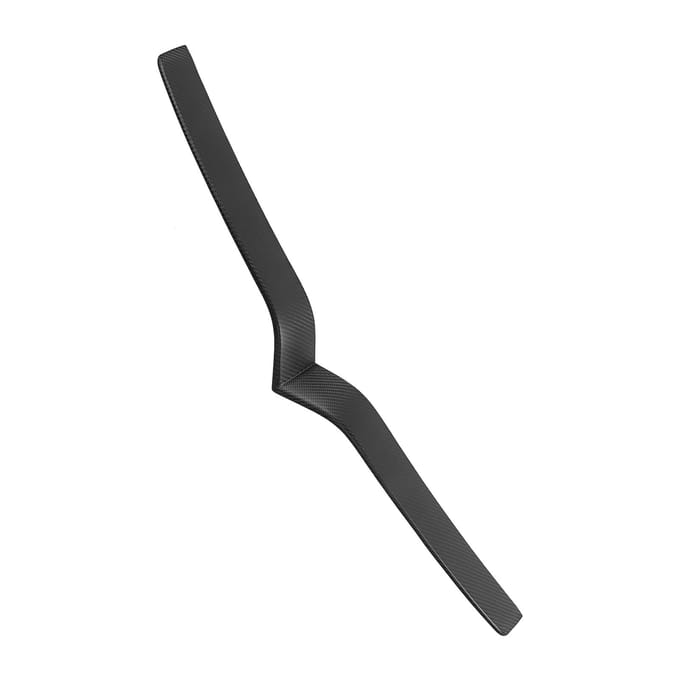 Bande de Garniture de Calandre de Pare-chocs Décor de Calandre en Fibre de Carbone Sèche Adapté pour Tesla Model S 2014?2021 gray