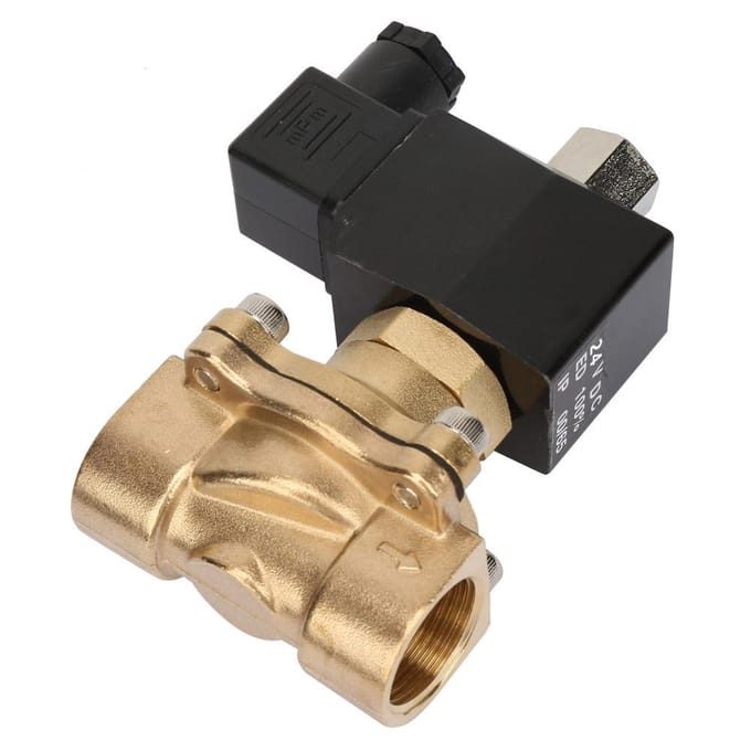 Contrôleur de Fluide G3 4 Vanne Solénoïde Électrique DN20 NO Laiton Vanne Électromagnétique(24 V CC)