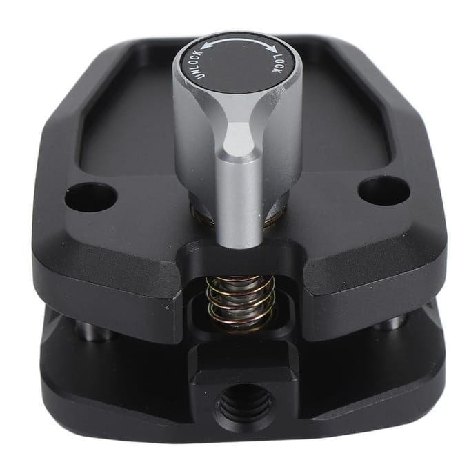 Support de caméra pour pare-brise de moto en alliage d'aluminium, clip de support pour pare-brise de moto pour Insta360 X4 ONE X2 Ace Pro gray