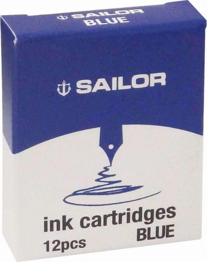 Sailor Blue Ink Cartridges set van 12