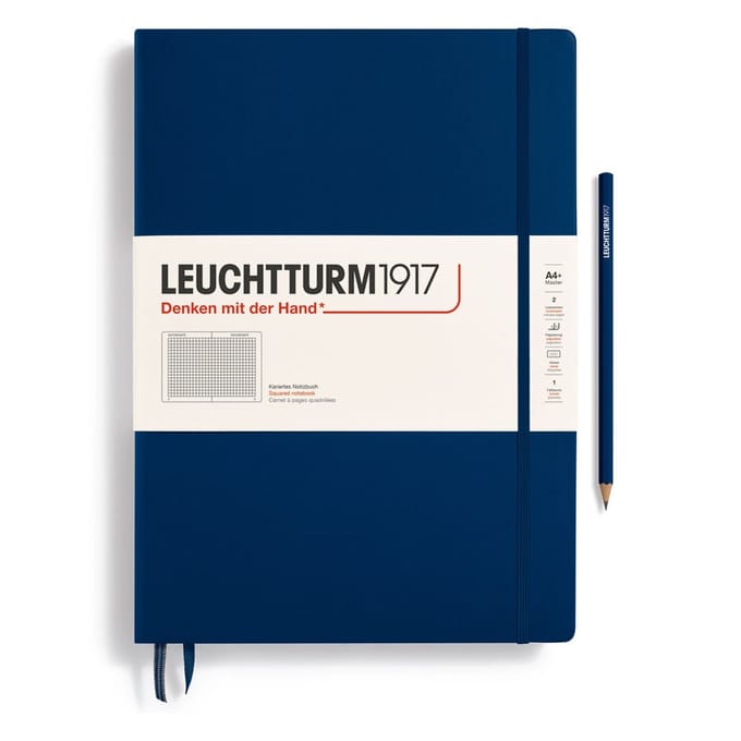 Leuchtturm1917 A4+ Master Classic Squared / Geruit Navy