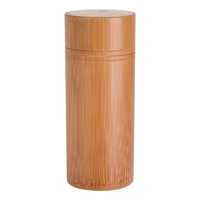Draagbare Bamboe Thee Pot Opberg Houder Container Doos (M) beige