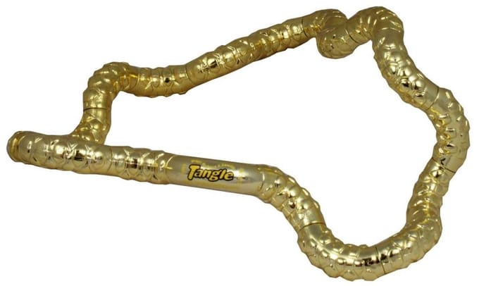 Tangle - Totally Textured Metallic Junior - goud - The Original Fidget