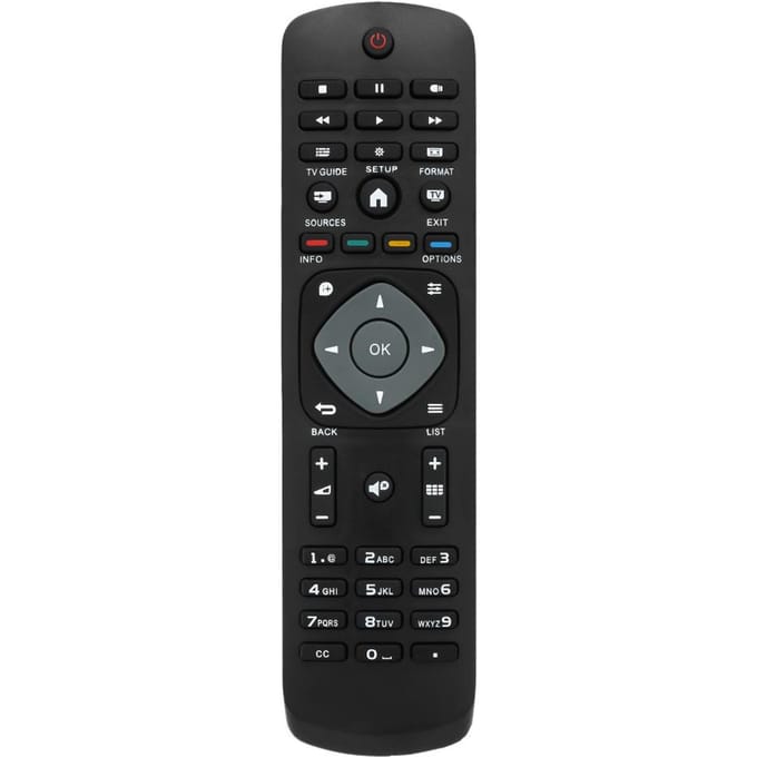 Universele TV-afstandsbediening Draadloze Smart Controller Vervanging voor PHILIPS LCD TV Smart Digital black