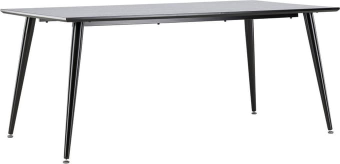 Svea - Pura rechthoekige eettafel - 180 x 90 cm - zwart