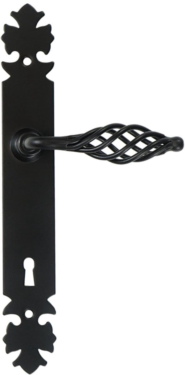 SEART LAGOS - Deurkruk met Schild - Zwart - 90mm - Elegant en Functioneel