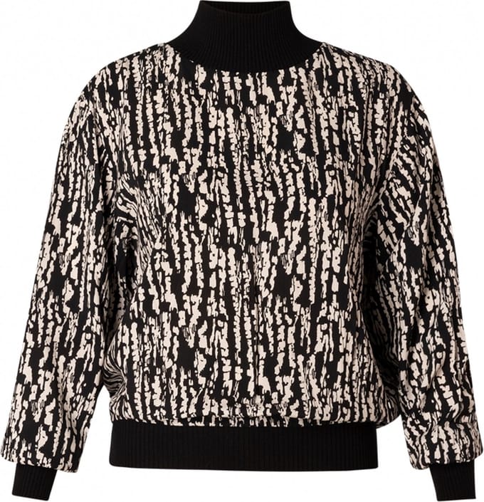 YESTA Bodhi Essential Blouse - Soft Sand/Black - maat X-0(44)