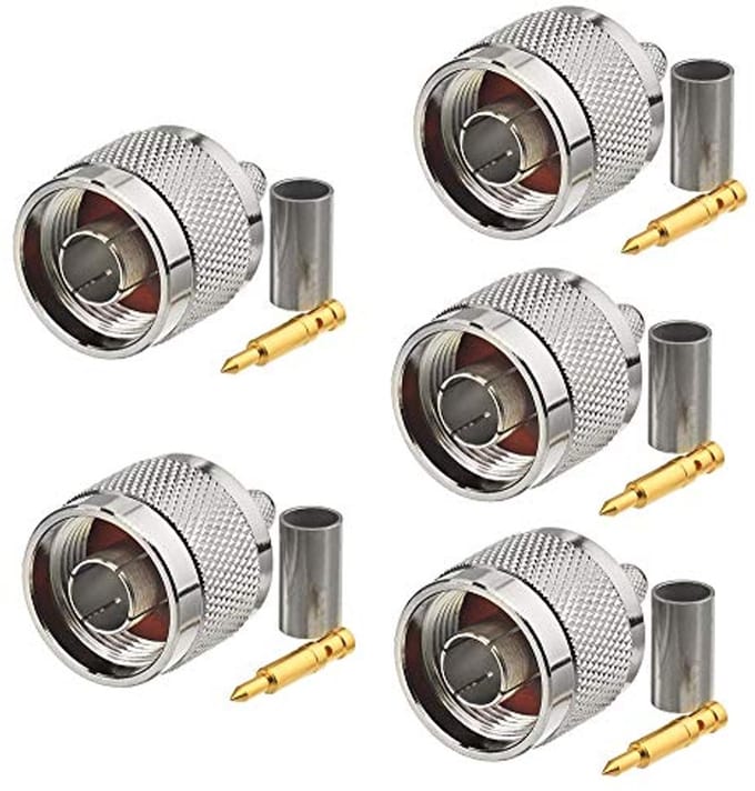 N Male Adapter - 5 stuks voor 4G LTE Wlan-antennekabels