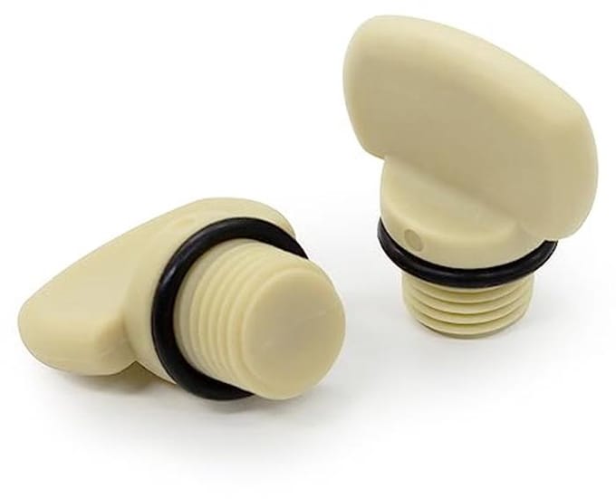 2 Pack Afvoerpluggen met O-ringen voor zwembadpomp