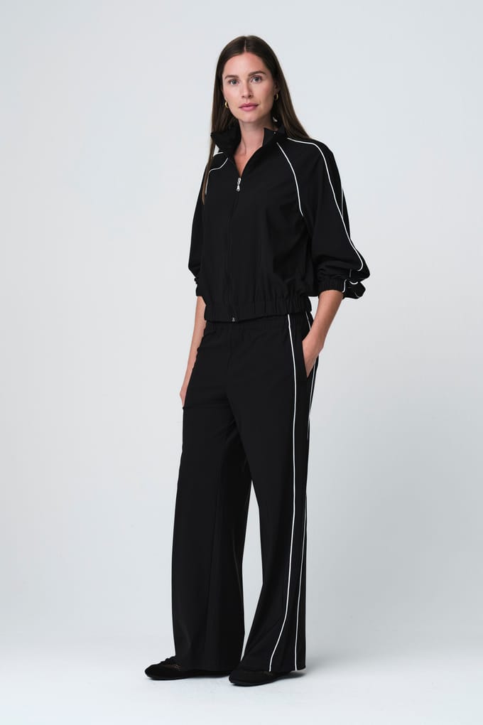 Vaya pants technical jersey | Black - Black / S