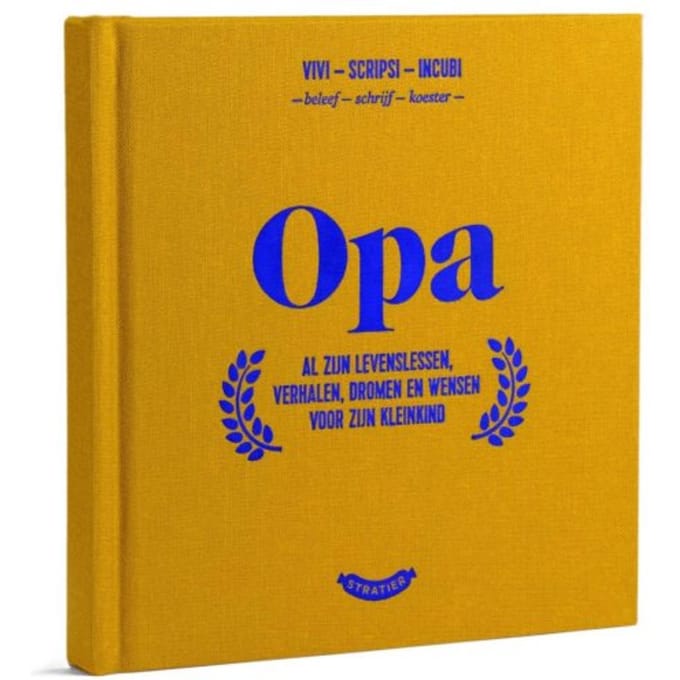 Uitgeverij Stratier - Opa - Invulboek - de wonderjaren