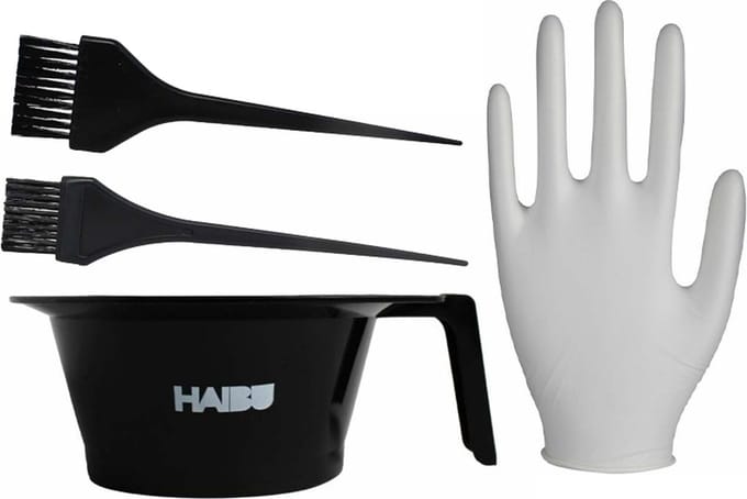 Haibu Essentials Kwastjes + Bakje + Handschoen