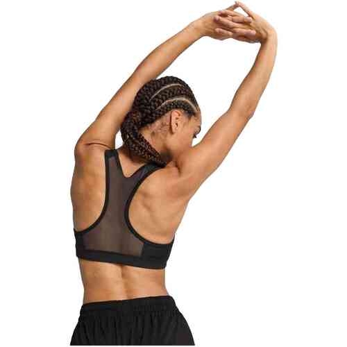 PUMA 4KEEPS BRA - P Dames sportbeha - PUMA Black-Big White Cat