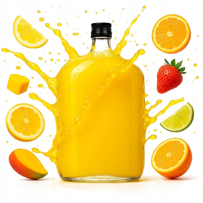 Bimberek Bunia - Glazen Fles - 1L - Plat - Voor Alcoholische Dranken