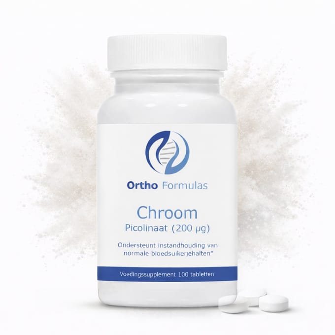 Chroom Picolinaat – Bloedsuikerspiegel & Stofwisseling Support – 200 µg – 100 Tabletten