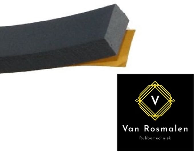 VRR Zelfklevend Celrubber EPDM 10 x 5 mm, tochtstrip, afdichtband, per 10 meter