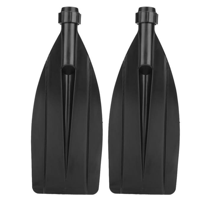 1 Paire Durable Kayak Canöe Pagaie Lame Feuille Rame Accessoires de Rechange Noir black