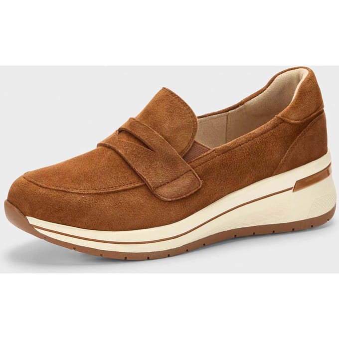 Schoenen van echt leer van wild - cognac - Gr. 37 van Goldner Fashion